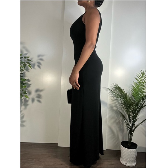 LAUREN RALPH LAUREN formal floor length maxi black dress - Picture 3 of 13